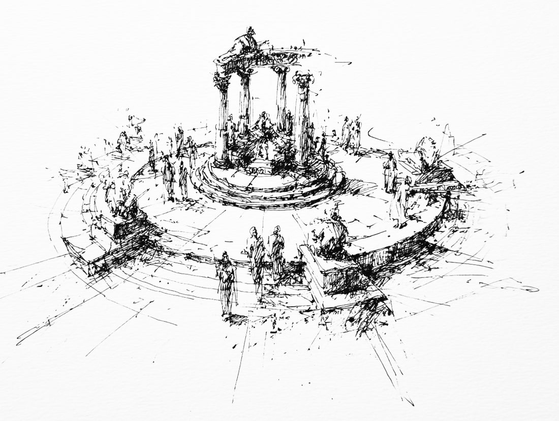 Sketch of the Oracle of Delphi